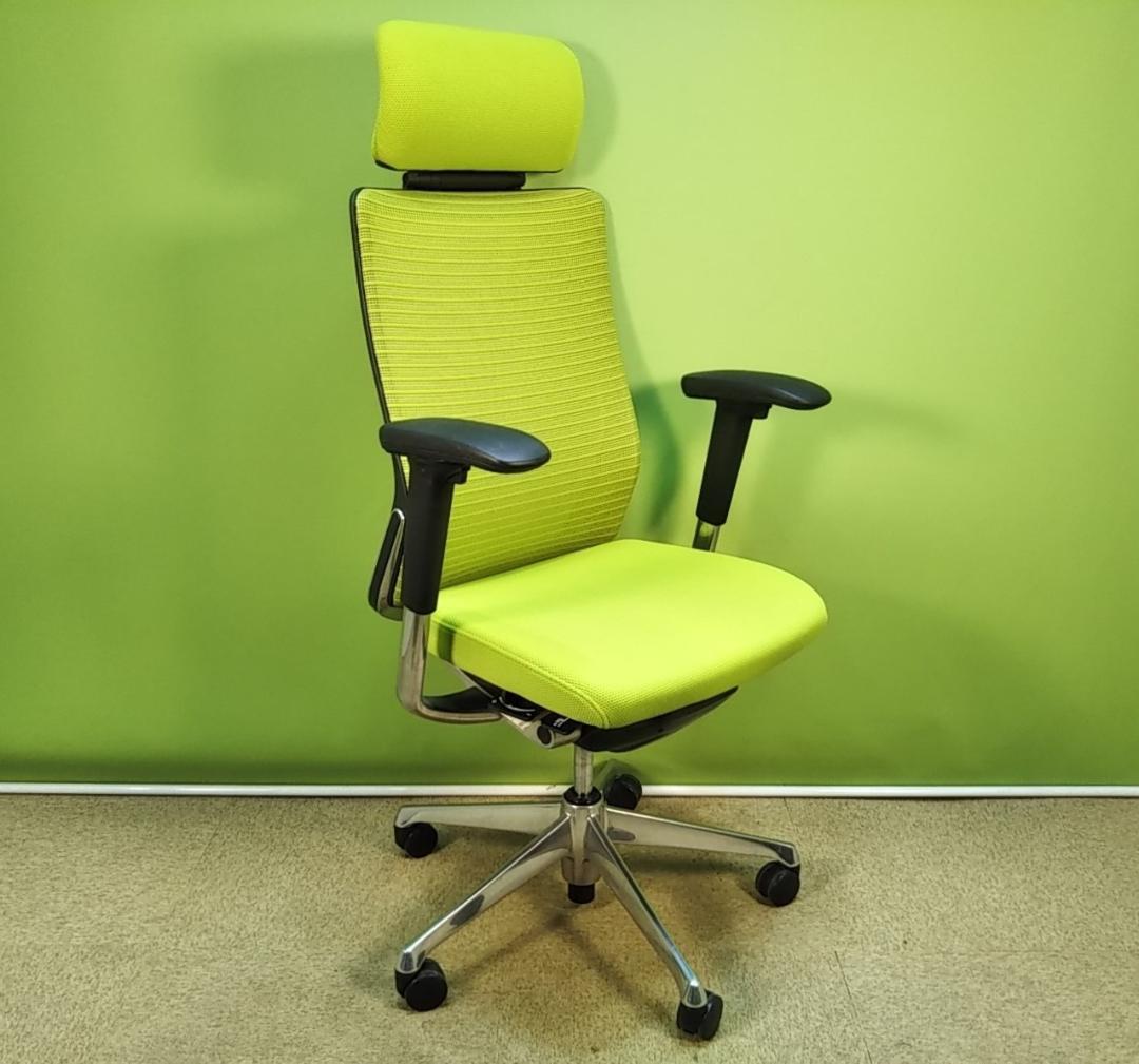 ahオカムラコーラルライムグリーン2018年 エクストラハイバック 中古