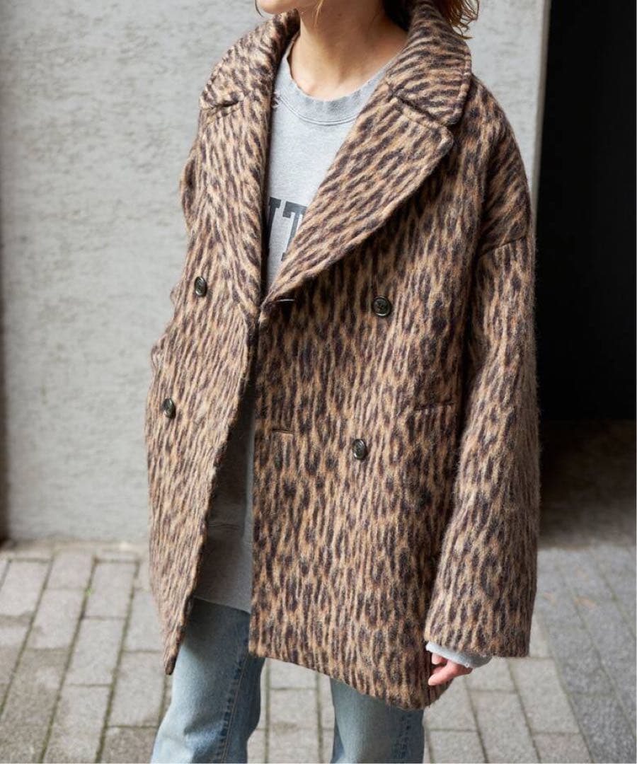 新品未開封】TICCA ティッカ レオパードシャギーピーコート - メルカリ