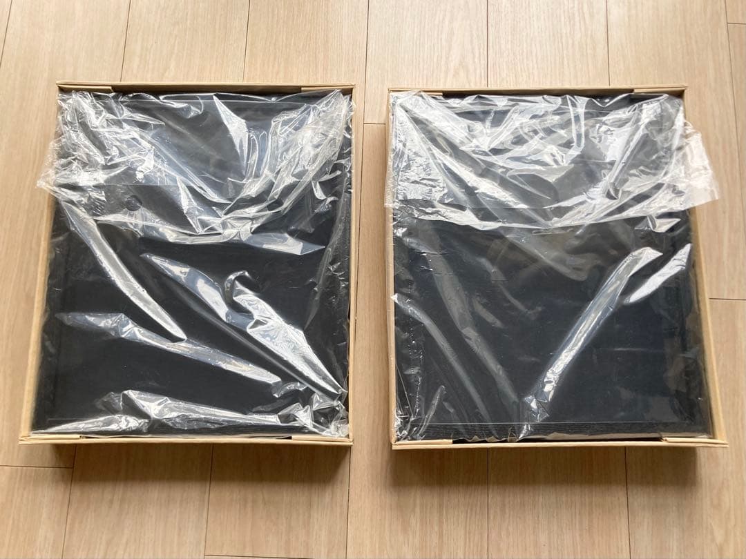 油彩額縁 F3号 [同志舎 細角箱15 黒] 2個セット 油彩額縁：細角箱15 黒（アクリル）13mmネジ付 | マルニ額縁画材店