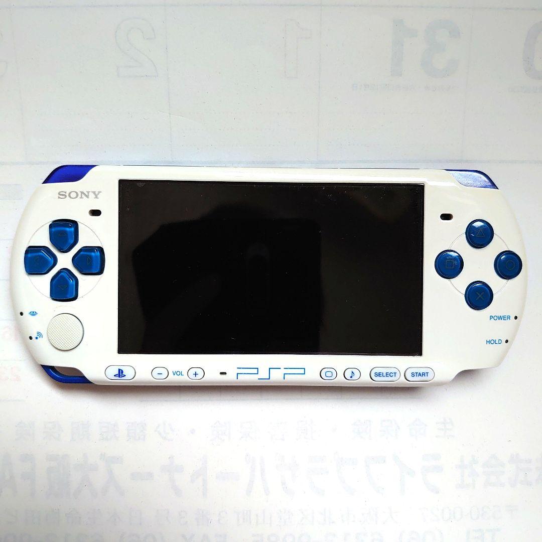 PSP-3000プレイステーションポータブル ホワイト/ブルー ジャンク品