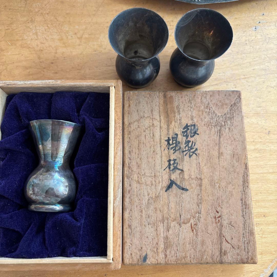 和光　SILVER950 銀　楊枝入れ3つセット 和光 SILVER950 銀 楊枝入れ3つセット 最 安値