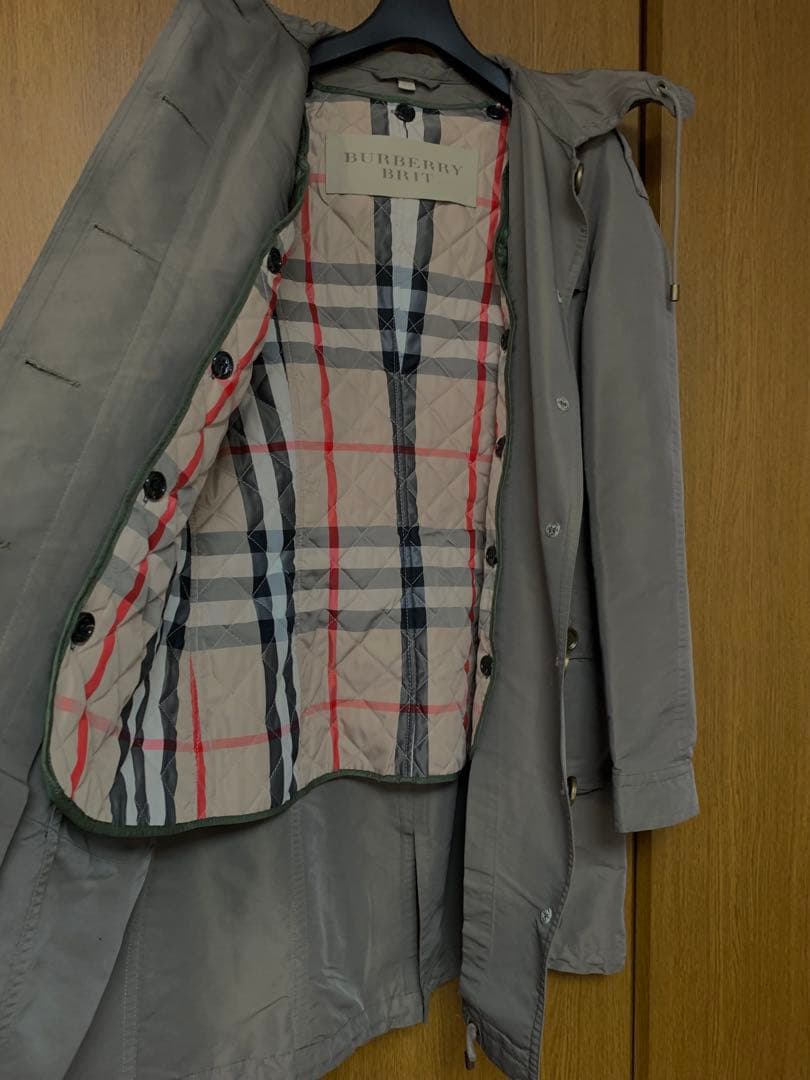 Burberry Brit バーバリー モッズコート 玉虫色 訳あり