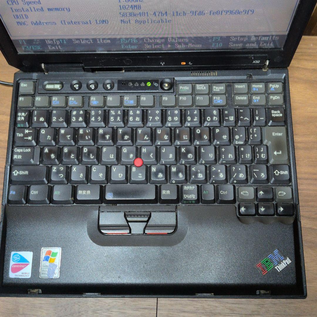 IBM THIKPAD X32 ドッキングステーションセット 起動、BIOSok - メルカリ