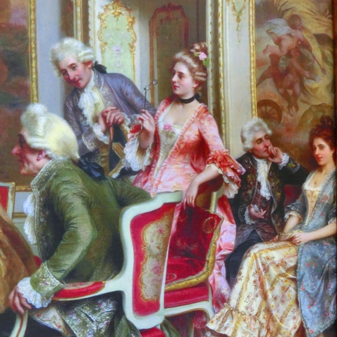 ロココ額絵 中世ヨーロッパ貴族 ゴールド 2種よりお選び下さい。C・D