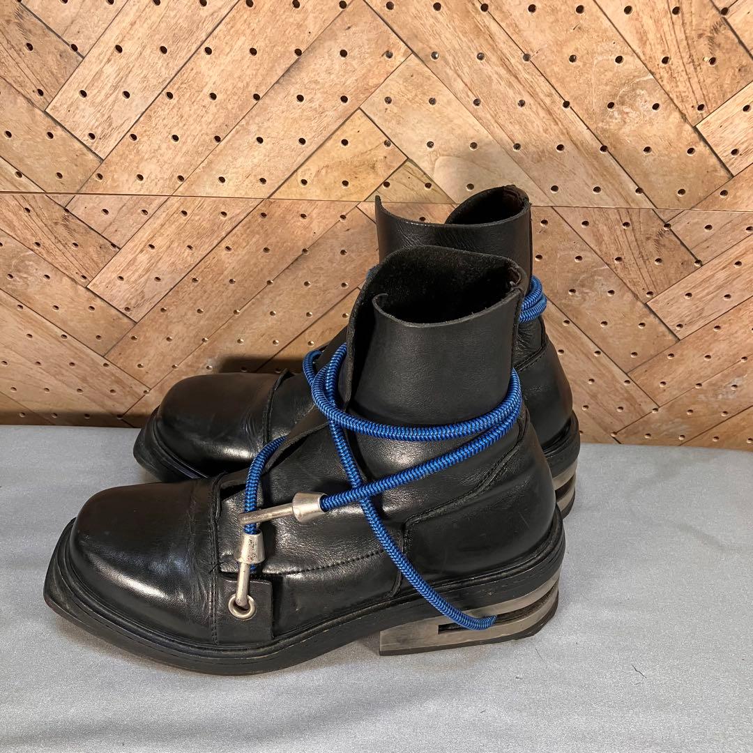 ダークビッケンバーグ アーカイブ 黒 本革 ワイヤーブーツ レア