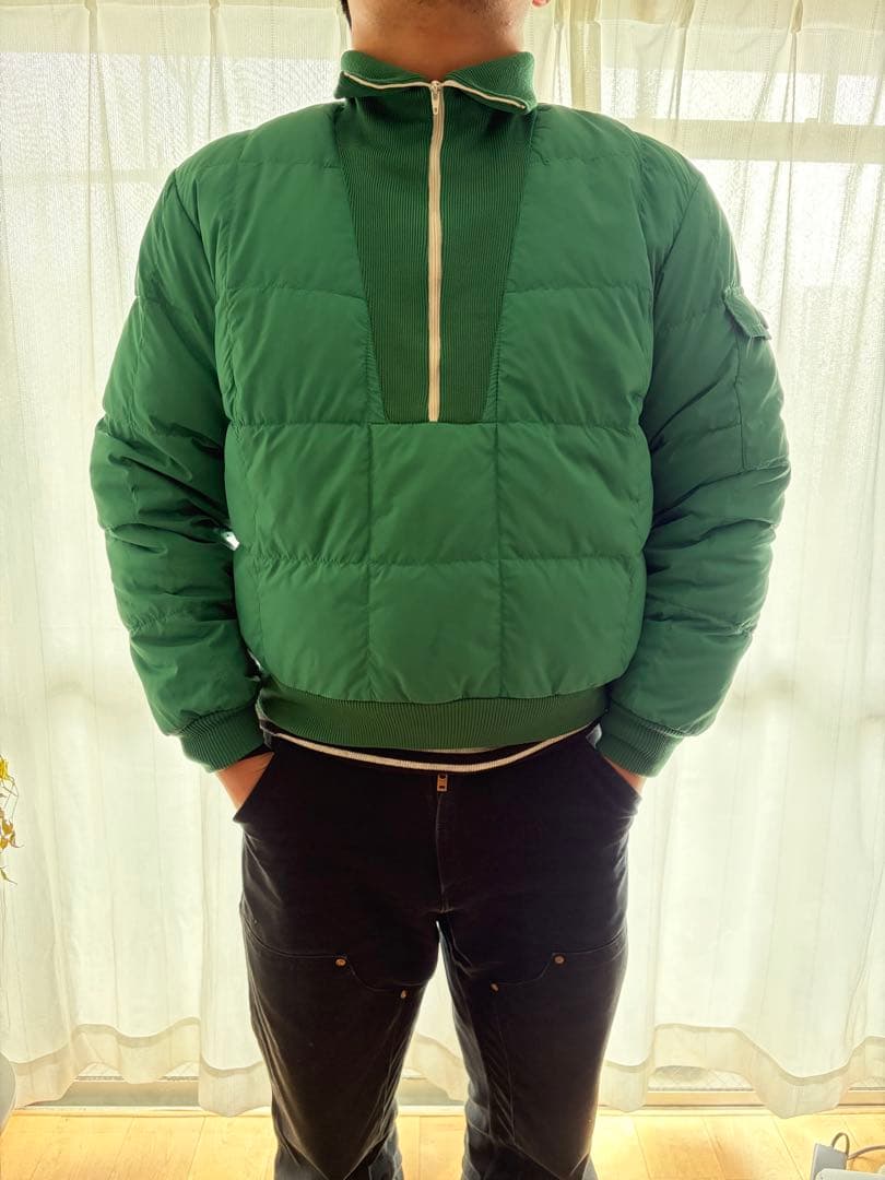 古着 80s Eddie Bauer ダウン ハーフジッププルオーバー 黒タグ - メルカリ