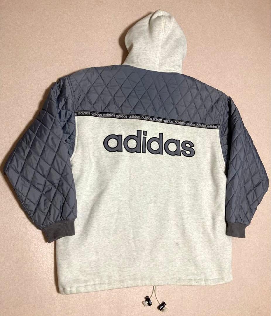 激レア 90sアディダス デサント製 キルティング 切替 ジャケット