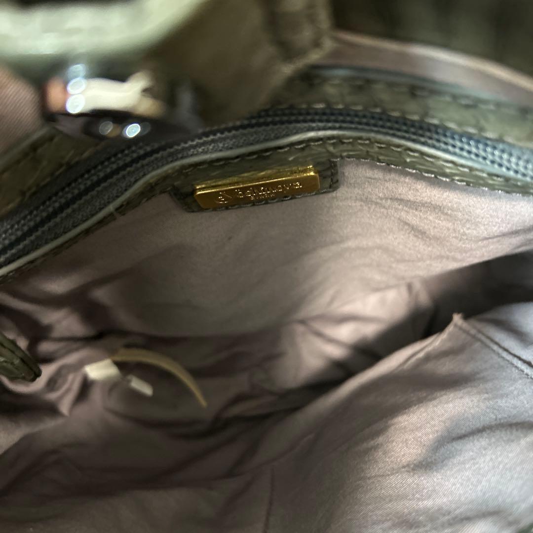 か*ん様 希少品 銀座ヨシノヤ 革編み込みメッシュトートカゴバッグ