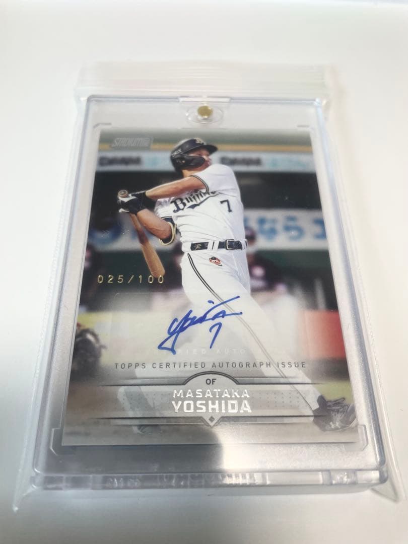 吉田正尚直筆サインカード 2025 Topps Stadium Club - メルカリ