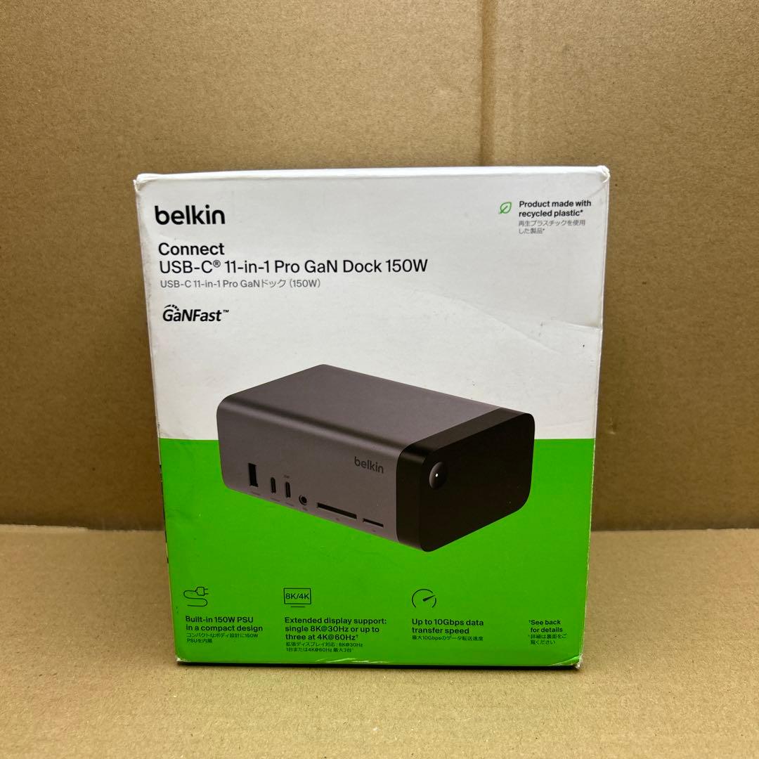 PCケーブル・コネクタ belkin USB-C 11-in-1 pro GaN Dock 150W Belkin USB-C 11-in-1 Pro GaNドック レビュー | 150W電源内蔵の高性能