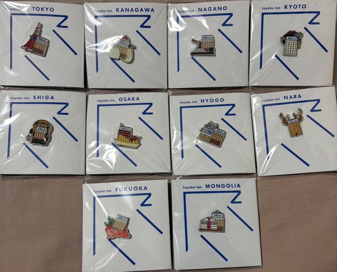 東横イン ご当地限定 GENKIバッジ 10種類セット TOYOKO INN - メルカリ