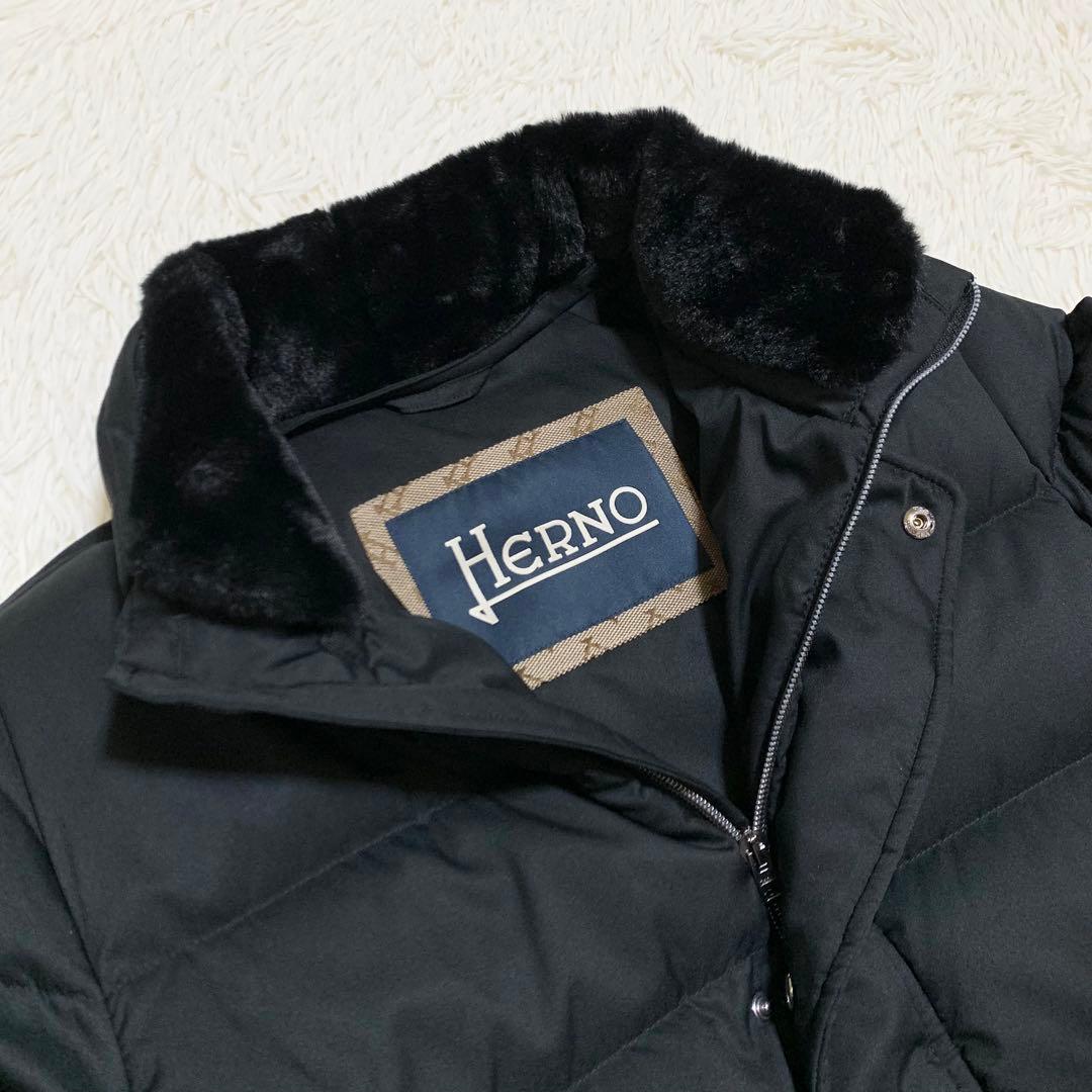 未使用】ヘルノ ダウン ボンバージャケット アレンデール フェイクファ