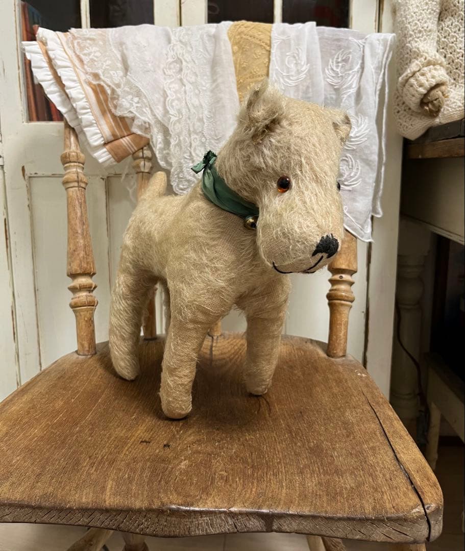 アンティーク　ヴィンテージ　テリア　ぬいぐるみ　犬　ベア　ドイツ フランス アンティーク ヴィンテージ 犬のぬいぐるみ テリア | EMUPARIS