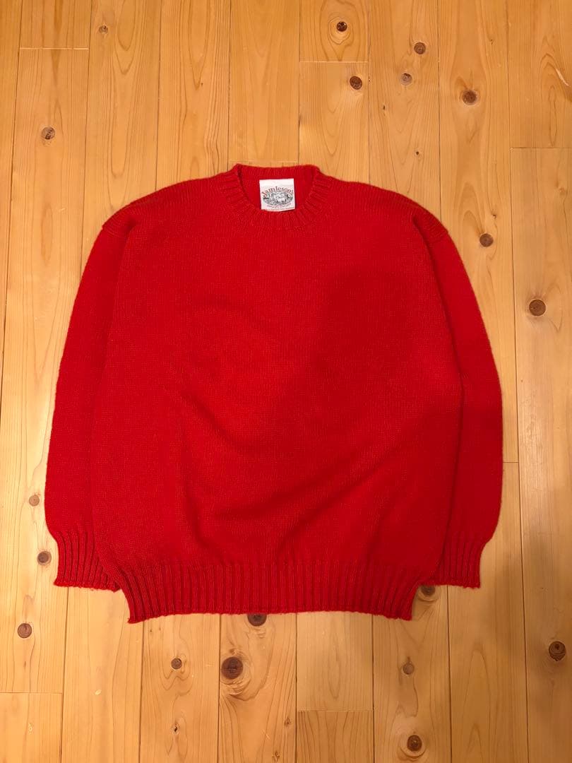 Jamieson’s シェットランドセーター jamieson`sジャミーソンズシェットランドクルーネックセーター サーフ