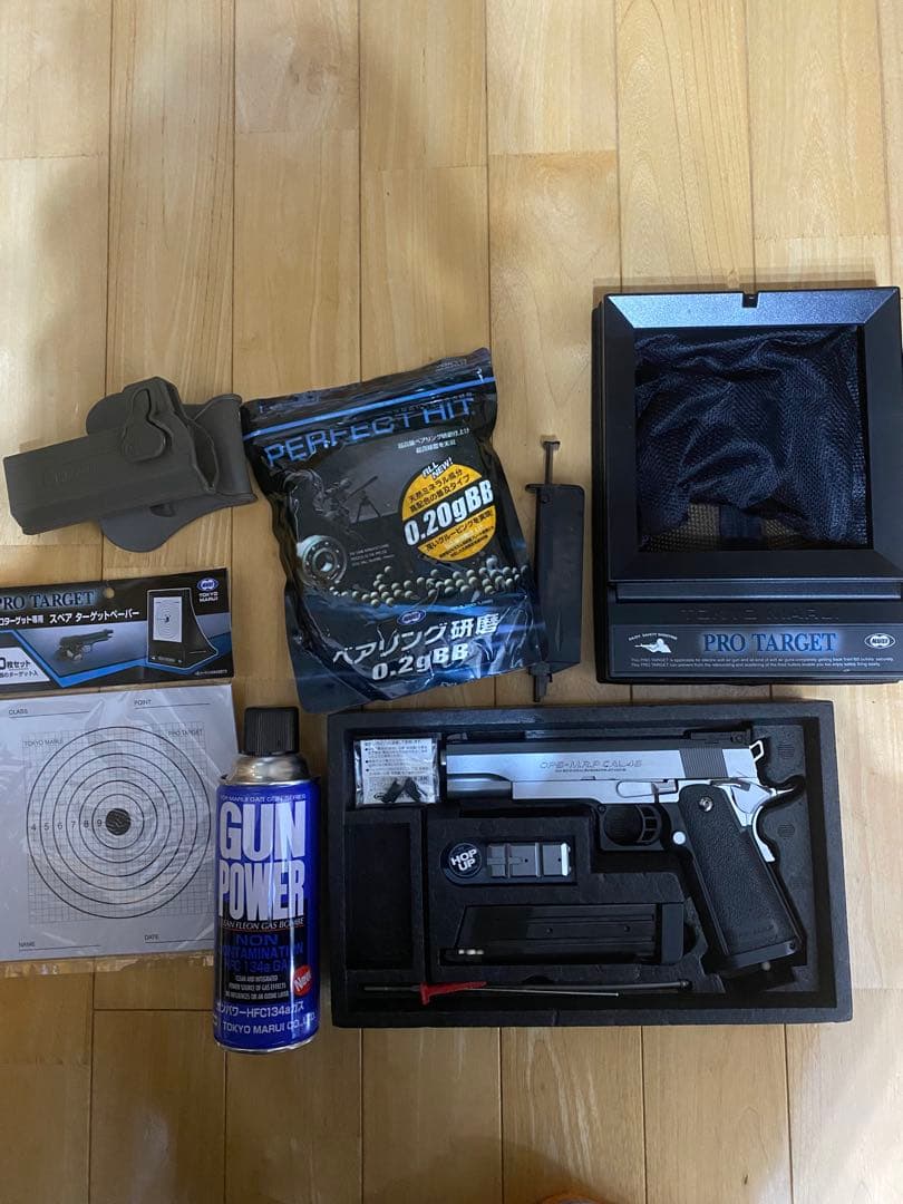 Hi-CAPA5.1ステンレスモデル+その他付属品 ガスブローバック ハイキャパ5.1 ステンレスモデル【対象年令 18才以上