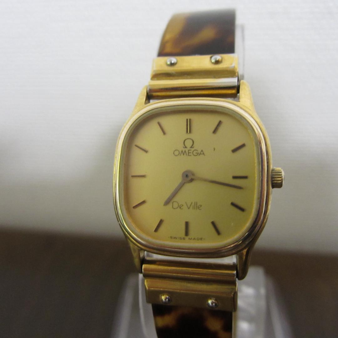 ☆電池交換済☆オメガ デビル 1450 クォーツ 時計 腕時計 レディース#27