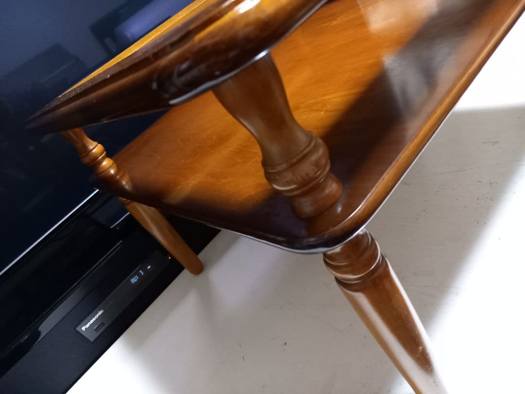 ぴぴ 様売約済 コロニアル ディスプレイ ガラス ウッド サイドテーブル