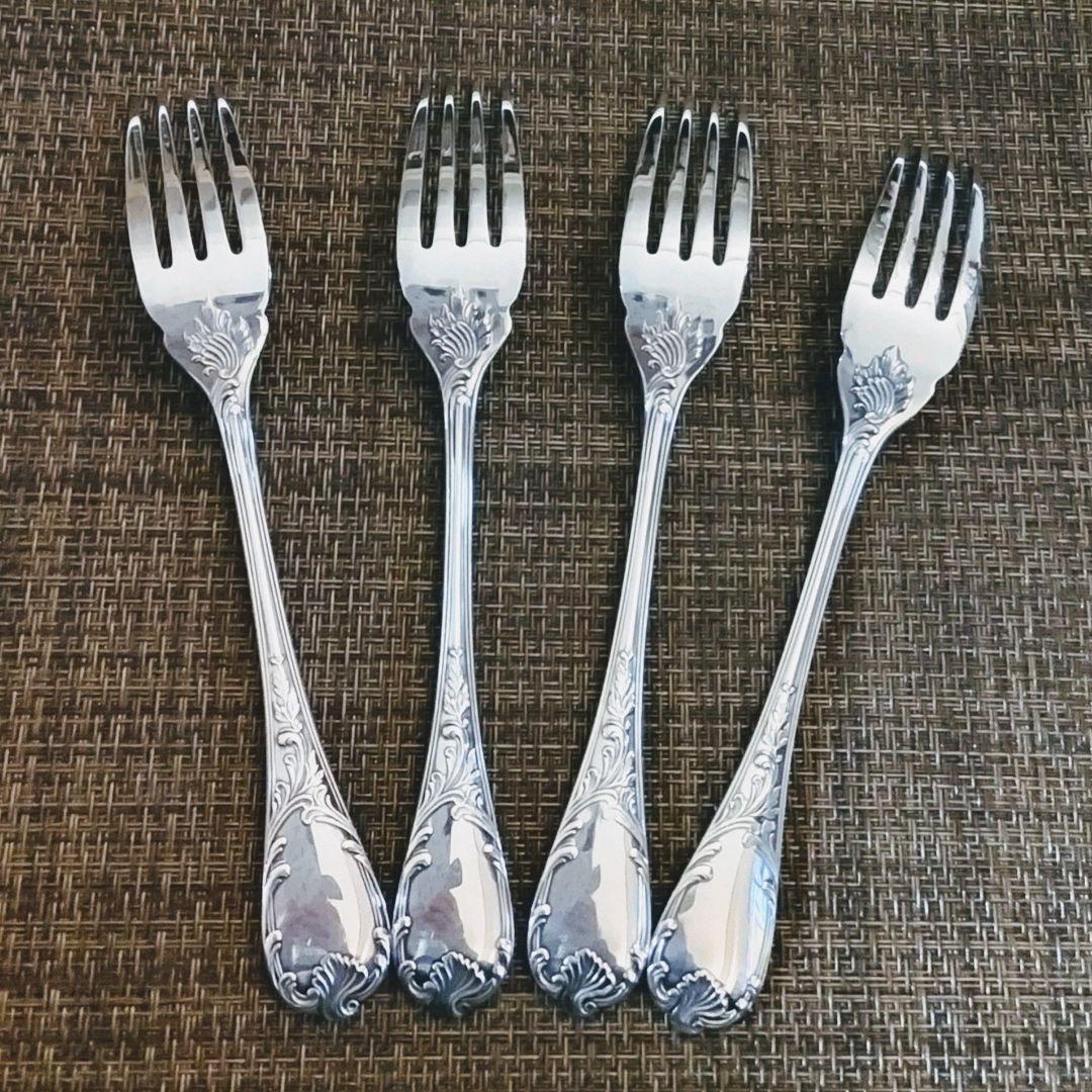 クリストフルマルリー　　　　　　　　フィッシュフォーク4点《美品》