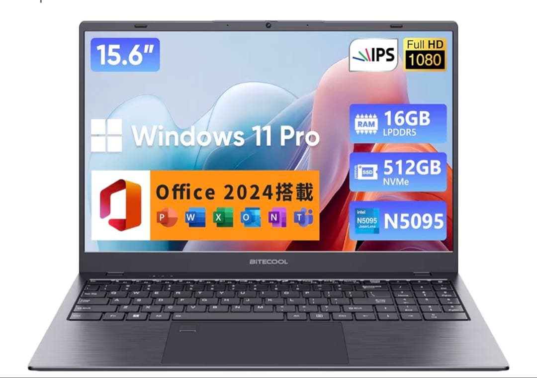 BITECOOL N5095 15.6インチ ノートPC - メルカリ