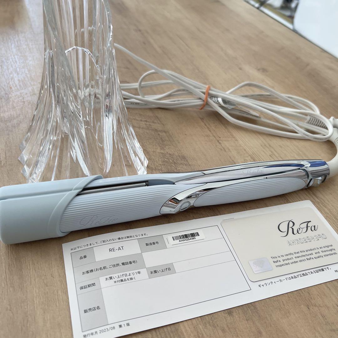 【ホルダー付】2023年購入ReFa Re-AT ストレートヘアアイロン プロ リファストレートアイロンプロ（レア髪ストレート） | ヘアアイロン