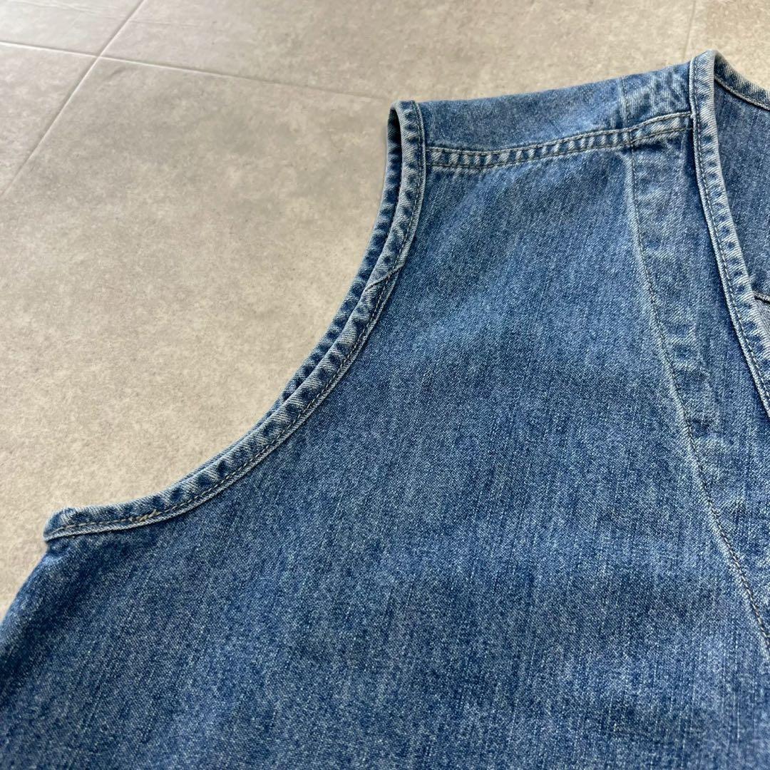 80s L.L.Been エルエルビーン　デニム　ハンティングベスト　ビンテージ