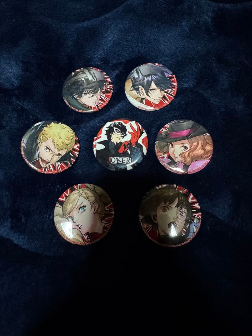 ペルソナ5 スクランブル 特典缶バッジ 北米缶バッジ 主人公 セット