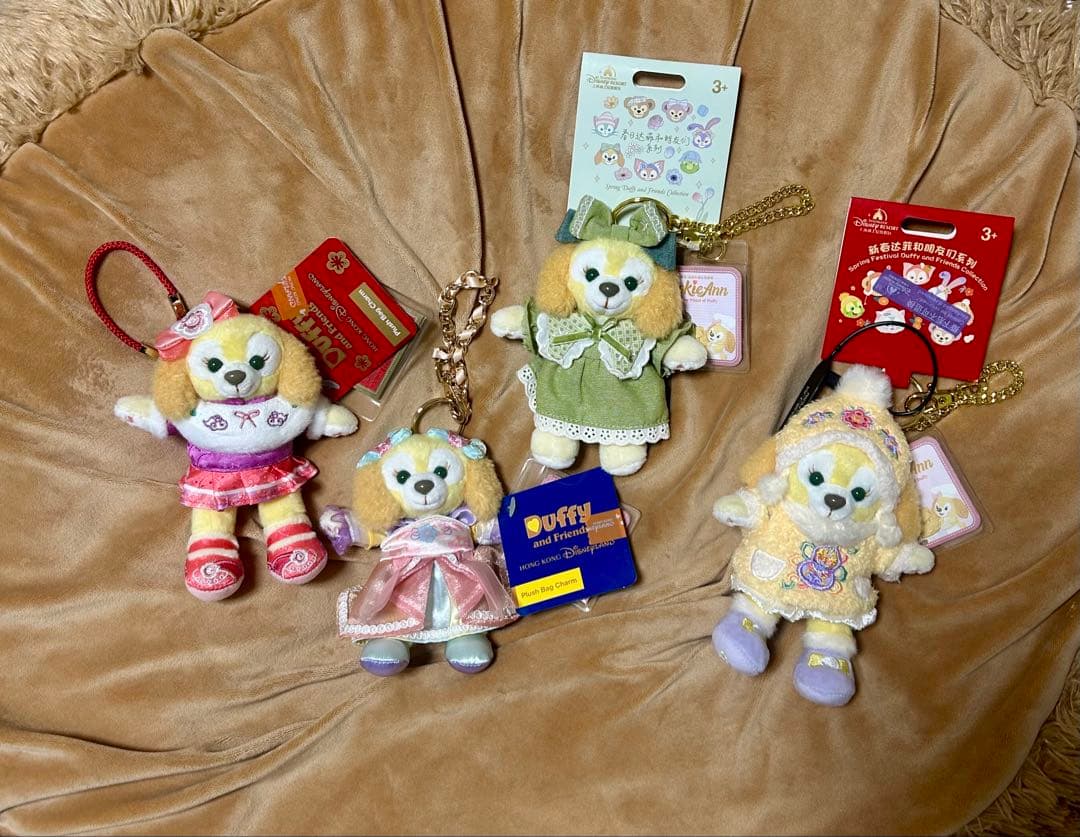 上海＆香港ディズニー クッキーアン ぬいぐるみキーチェーン 上海
