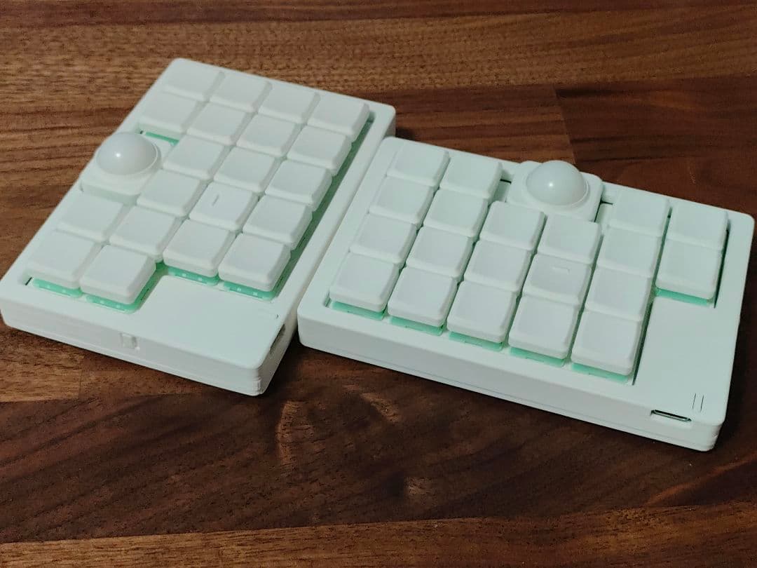 Pyuron ZMK 無線ダブルトラックボールキーボード - メルカリ