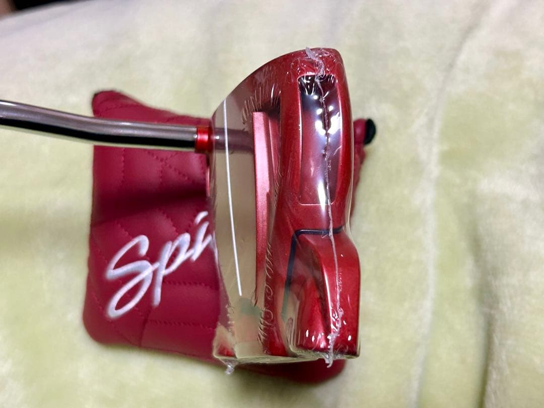 新品 スパイダー レッド パター ダブルベンド 34インチ カバー付き