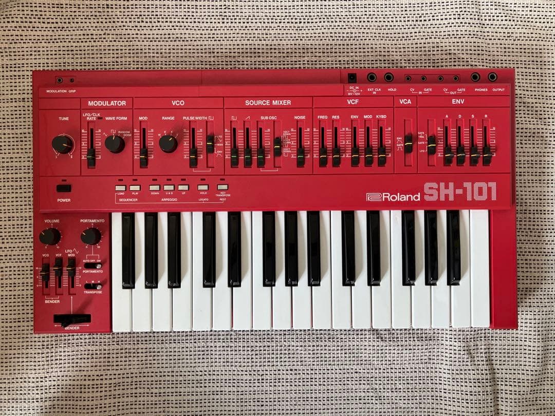 Roland SH-101 レッド Yahoo!オークション -「roland sh101」の落札相場・落札価格
