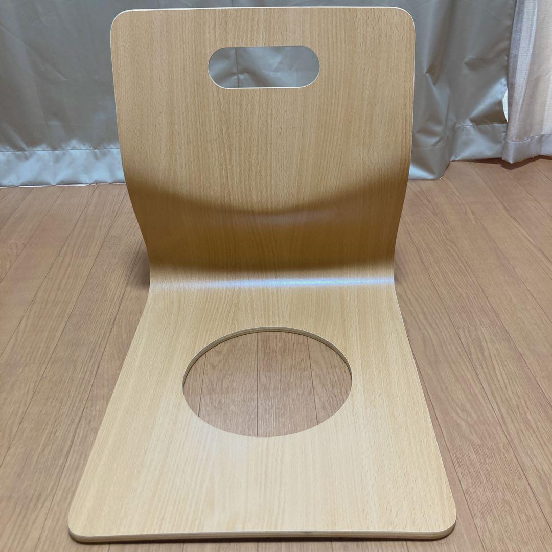 美品】 ニトリ 木製座椅子 曲げ木 - メルカリ