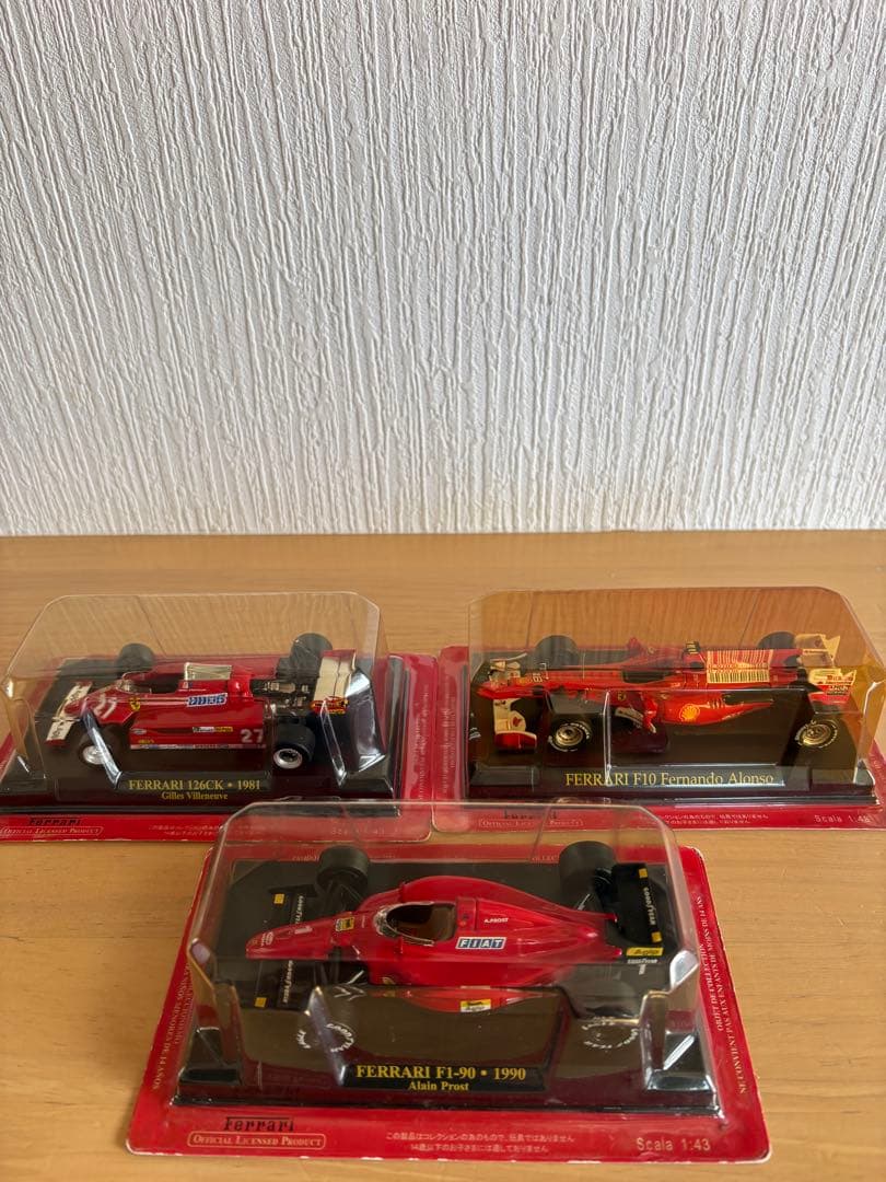 アシェット フェラーリF1ミニカー1/43 3台セット - メルカリ
