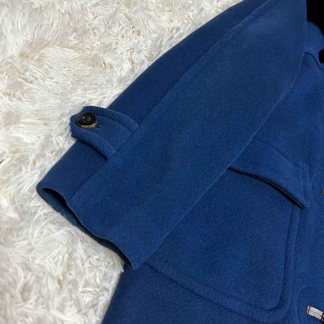 希少カラー ムーアブルック ヘリンボーン ロングダッフルコート 丈