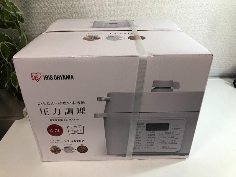 新品未開封品☆アイリスオーヤマ　PC-MA4-W　電気圧力鍋4.0L 電気圧力鍋 アイリスオーヤマ 4L ホワイト 圧力鍋 調理家電 PC-MA4-W