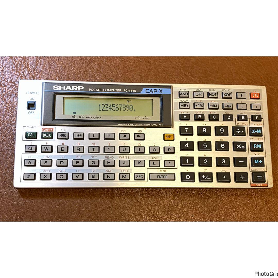 SHARP ポケットコンピュータ PC-1440 ポケコン 電卓 cap-x - メルカリ