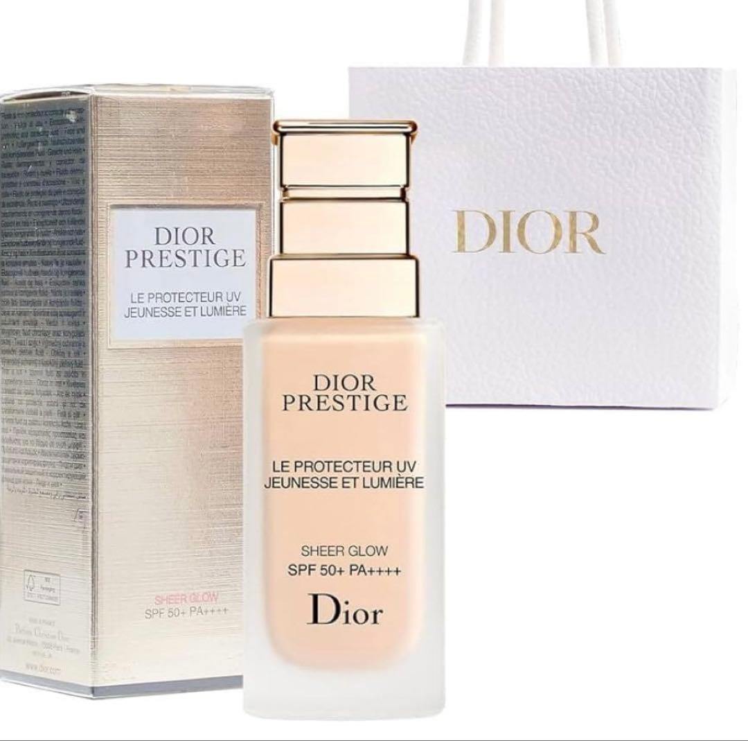 【新品】プレステージ ホワイト ルプロテクター ＵＶ ルミエール シアーグロー DIOR】 プレステージ ホワイト ル プロテクター UV ルミエール (SPF50