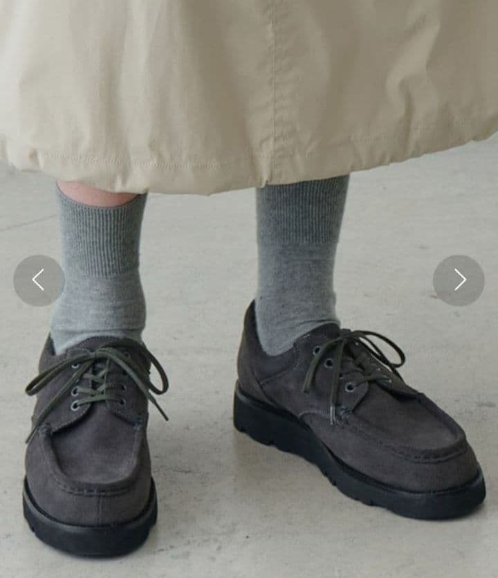 Marbot Bshop別注 モカシンシューズ ダークグレー 38 24.5cm