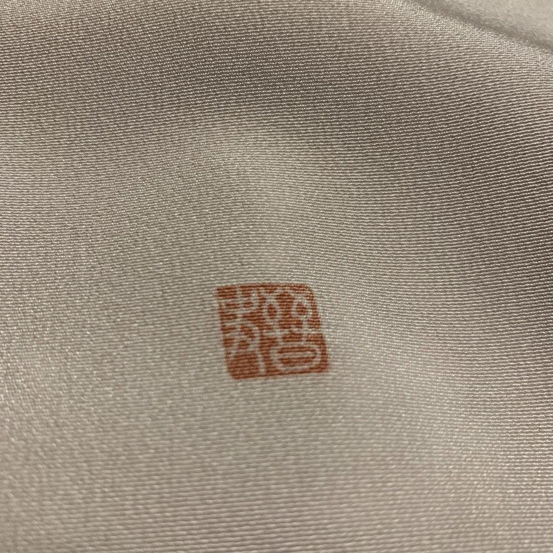 yamaguchi様極美品☆加賀友禅訪問着袷☆落款あり☆舞鶴☆グレー