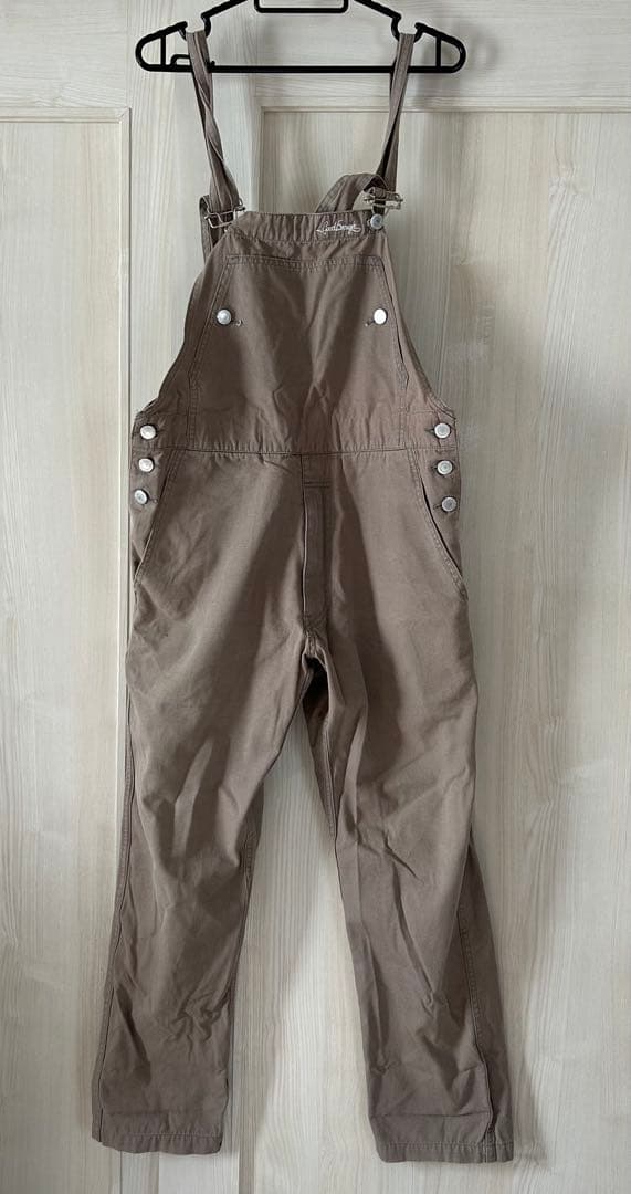 Goodenough グッドイナフ　オーバーオール　ベージュ　サイズS 2024SS COLLECTION][低身長/高身長サイズ有]ナイロンタフタウエスト