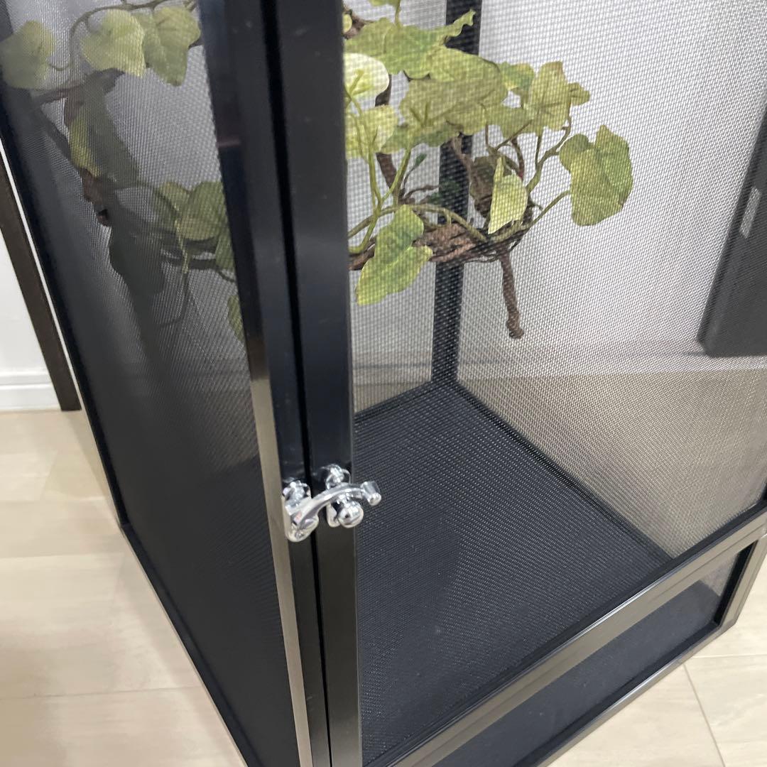 飼育ケージ ケージ 42×42×66 爬虫類 カメレオン メッシュ レイアウト