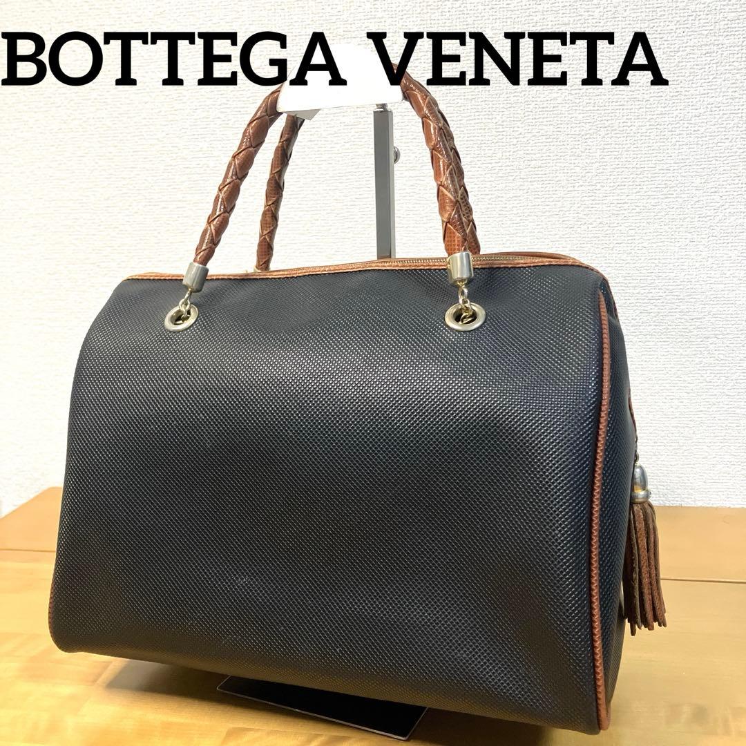 BOTTEGA VENETA ハンドバッグ マルコポーロ　PVCレザー ブラック 楽天市場】【中古】 BOTTEGA VENETA (ボッテガヴェネタ) マルコポーロ