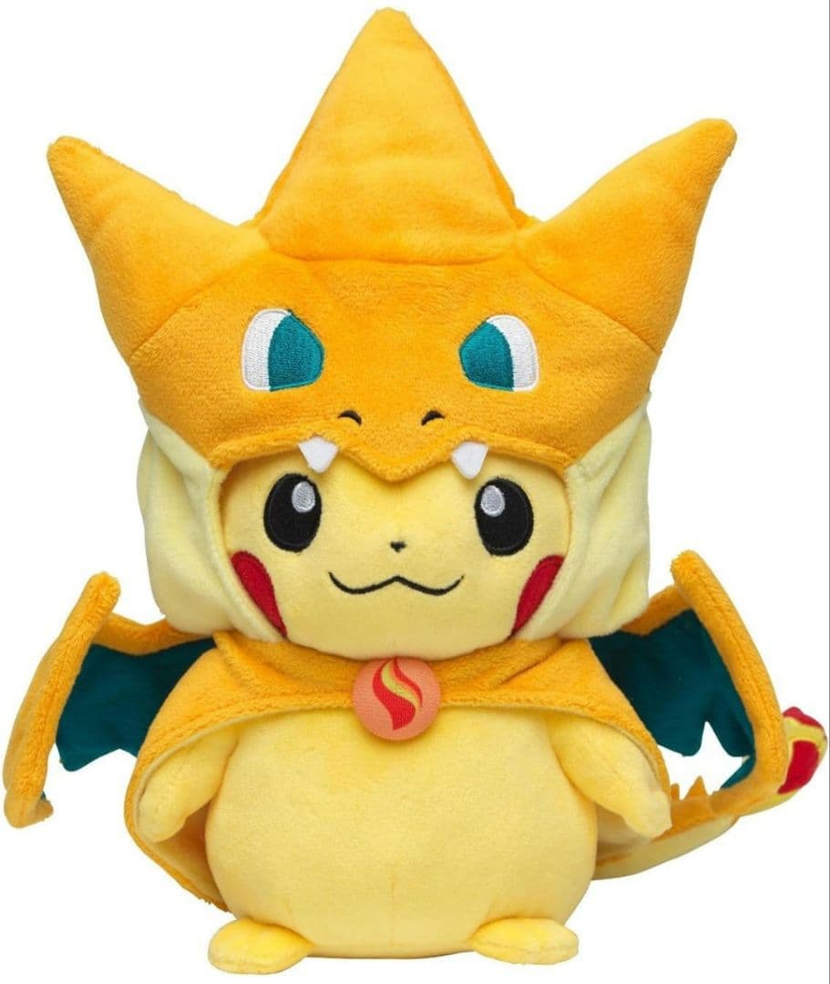 ポケモン☆♥メガリザードンX・Yのポンチョを着たピカチュウ