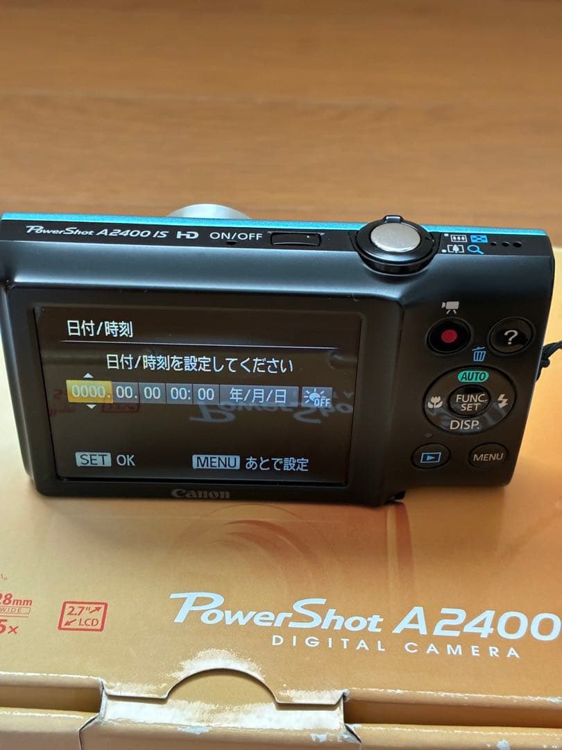 完品美品】Canon A2400 IS ブルー 動作OK - メルカリ