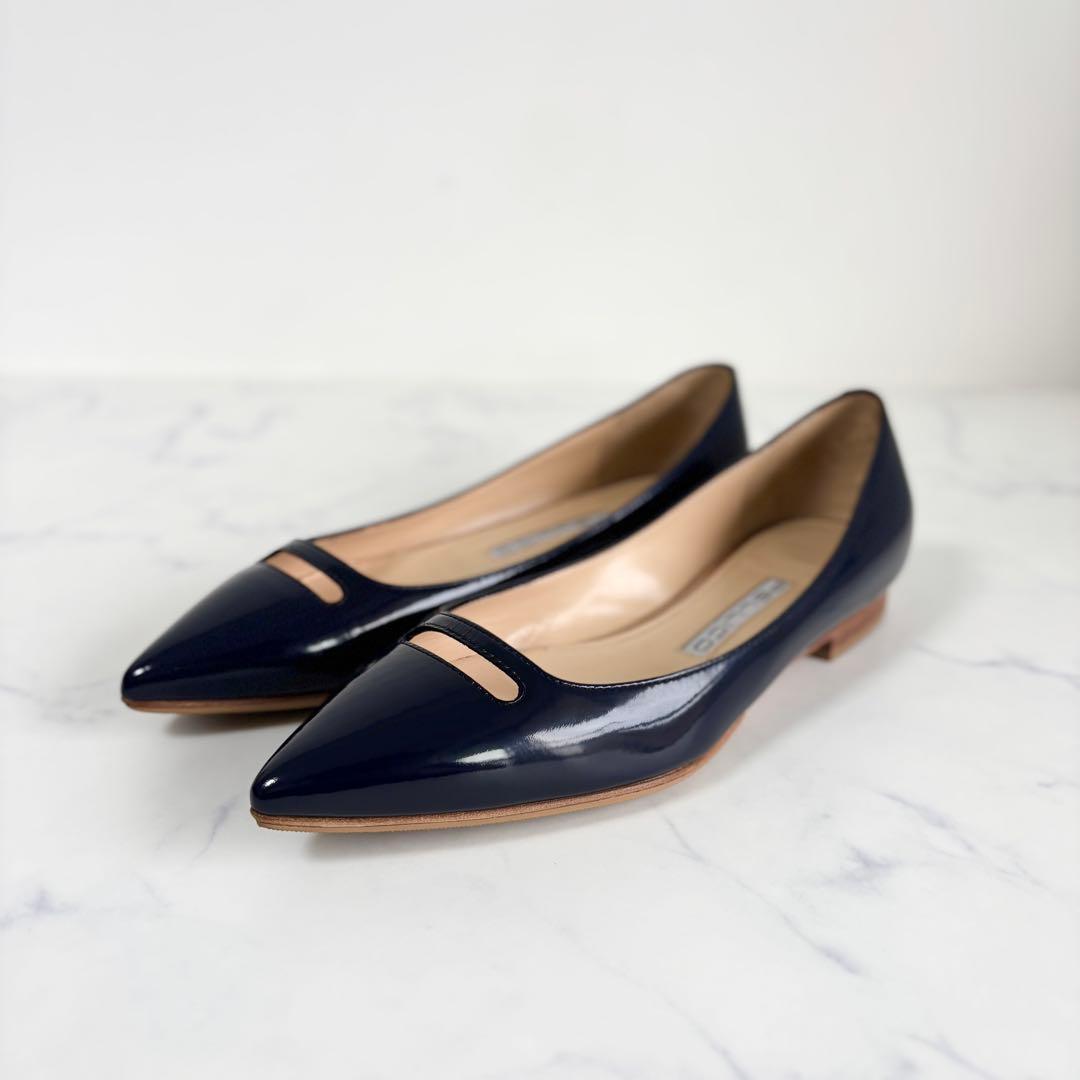 美品 ペリーコ 5.5 アネッリ プラットパンプス アンドレア ダークネイビー New “ANDREA ANELLI” | PELLICO｜ペリーコ