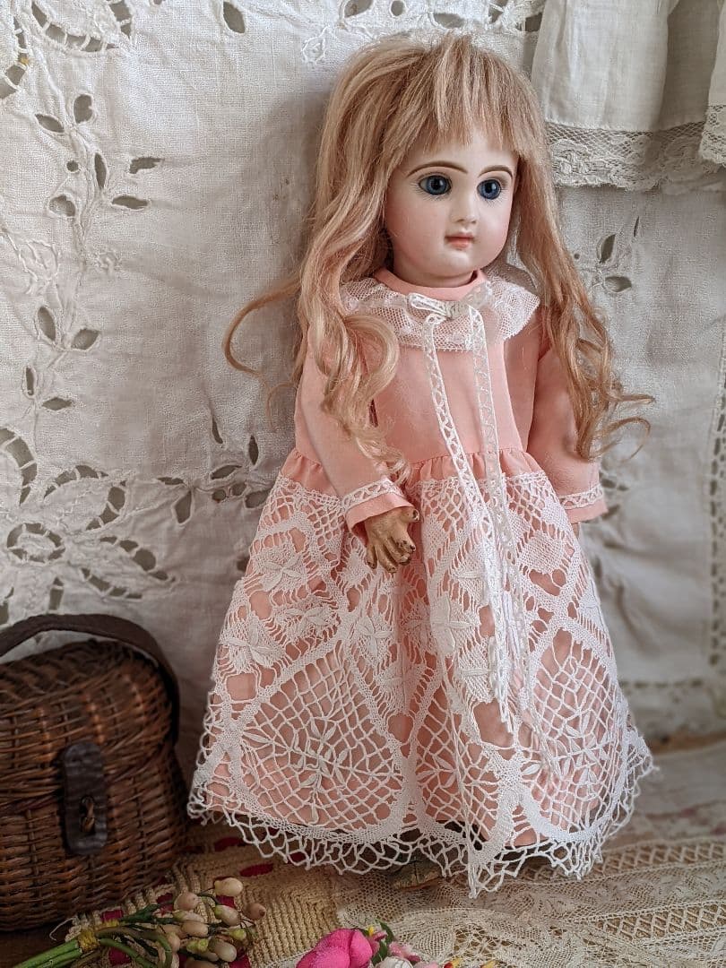 n】アンティークビスクドール用のワンピース - メルカリ