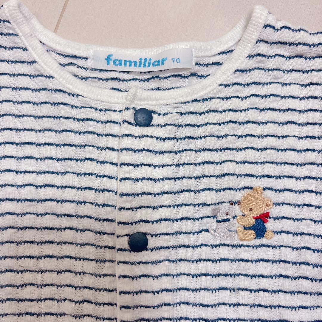 ファミリア 半袖ロンパース70サイズ - メルカリ