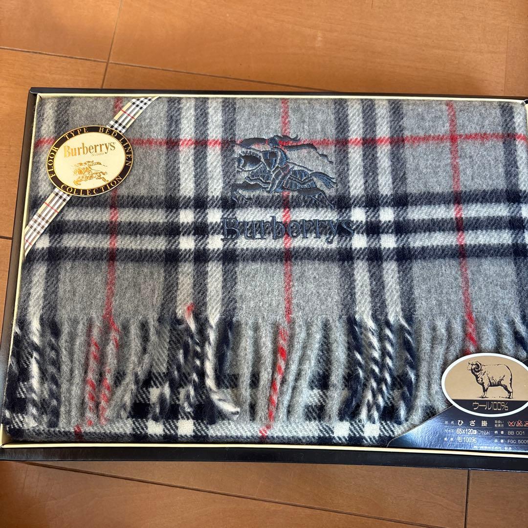 Burberrys ウール100% チェック柄ブランケット 65×120cm - メルカリ