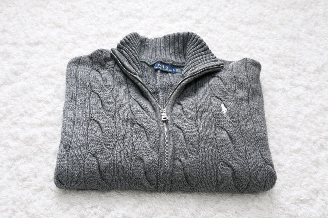 POLO RALPH LAUREN 太ケーブル ニット ★人気カラー★ ケーブルニット コットン クルーネック セーター | ポロ ラルフ