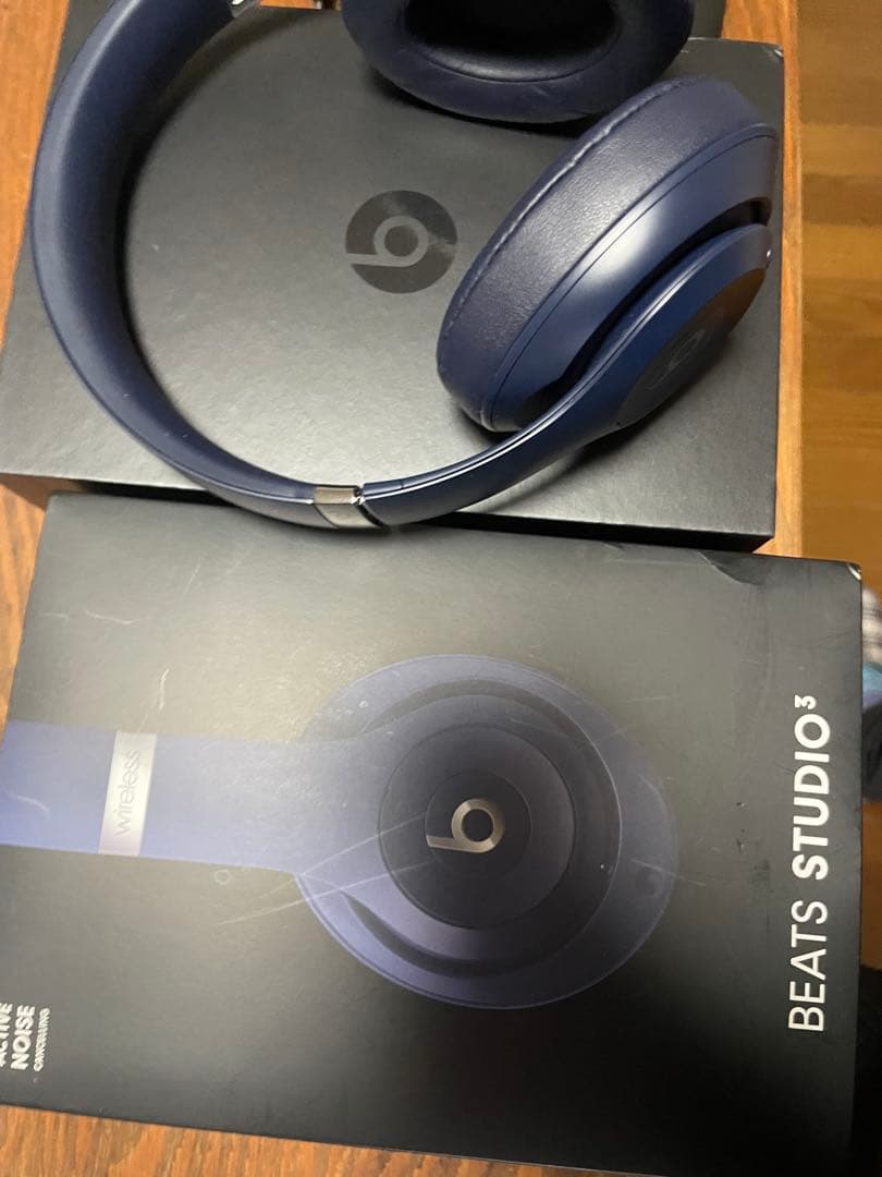 《美品》Beats Studio 3 ワイヤレスヘッドホン ネイビー