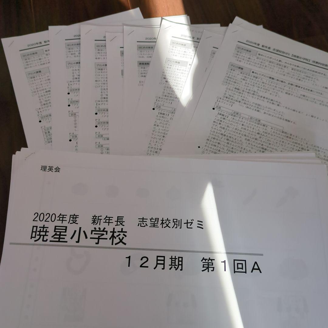 【ペーパ書き込みなし】暁星小学校 志望校対策 12月～10回分 2020年度 年長】2024年度 暁星小学校模試 | 小学校受験専門の塾 スイング幼児教室